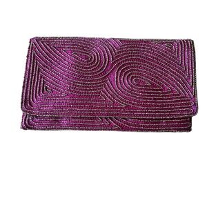 SALDARINI 1882 BEADED CLUTCH NWT LUXURY ELEGANT FORMAL WEDDING GUEST EVENING